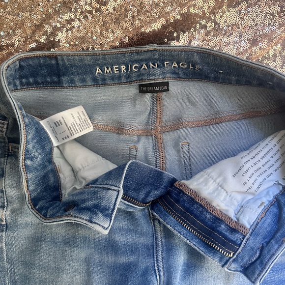 American Eagle Outfitters Ripped Skinny Jeans 2 Short - Picture 3 of 7
